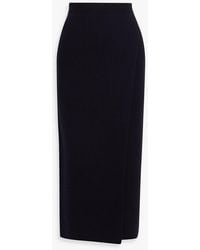 Max Mara - Umbria Wrap-Effect Wool And Cashmere-Blend Midi Skirt - Lyst