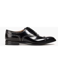 Church's - Anna Studded Glossed-leather Brogues - Lyst