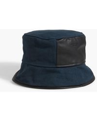 Rag & Bone - Ellis Leather-trimmed Canvas Bucket Hat - Lyst