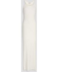 ÉTERNE - Ribbed Jersey Maxi Dress - Lyst