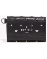 Jimmy Choo - Niki Studded Leather Wallet - Lyst