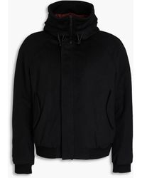 Emporio Armani - Wool-blend Felt Hooded Jacket - Lyst