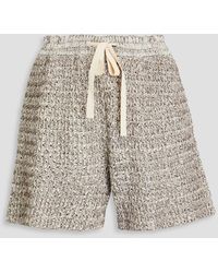 Jil Sander - Shorts aus einer baumwollmischung in lochstrick - Lyst