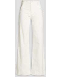 Cami NYC - Luanne Bead-embellished Cotton-blend Wide-leg Pants - Lyst