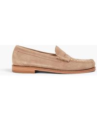 G.H. Bass & Co. - Suede Penny Loafers - Lyst