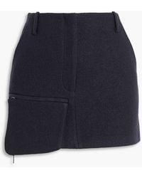 Tibi - Wool-blend Felt Mini Skirt - Lyst