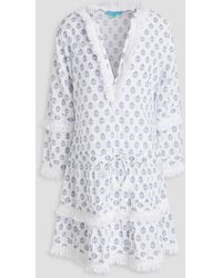 Melissa Odabash - Claudia Tiered Printed Cotton Coverup - Lyst
