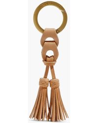 Zimmermann - Tasseled Faux Leather And Gold-tone Keychain - Lyst