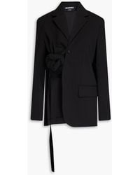 Jacquemus - Baccala Asymmetric Knotted Wool-blend Blazer - Lyst
