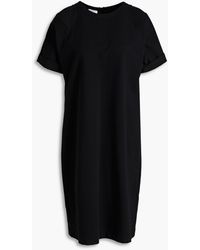 Brunello Cucinelli - Bead-embellished Cutout Stretch-cotton Jersey Dress - Lyst