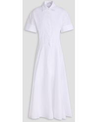 Victoria Beckham - Cotton-poplin Midi Shirt Dress - Lyst