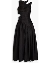 Aje. - Jolie Cutout Bead-embellished Linen-blend Maxi Dress - Lyst