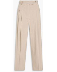 By Malene Birger - Cymbaria Pleated Crepe Wide-Leg Pants - Lyst