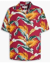 Maison Margiela - Printed Linen And Cotton-blend Shirt - Lyst