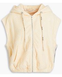 Palm Angels - Cotton-terry Jacquard Hooded Vest - Lyst
