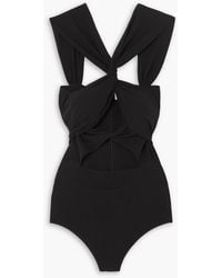 Magda Butrym - Body aus stretch-jersey mit twist-detail und cut-outs - Lyst