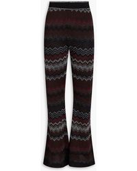 Missoni - Metallic Crochet-knit Flared Pants - Lyst