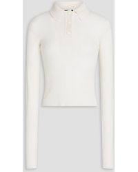 Rag & Bone - Dee Ribbed Cashmere Polo Sweater - Lyst