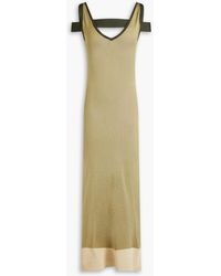 Jacquemus - Camargue Cold-shoulder Knitted Maxi Dress - Lyst