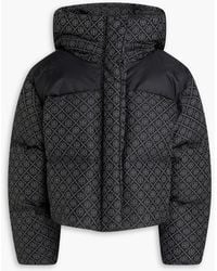 Tory Burch - Quilted Jacquard Down Jacket - Lyst