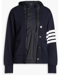Thom Browne - Ripstop-paneled French Cotton-terry Hooded Jacket - Lyst