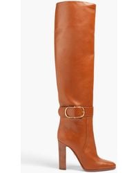 Dolce & Gabbana - Buckled Leather Over-the-knee Boots - Lyst