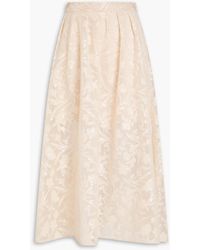 Maje - Sequined Mesh Midi Skirt - Lyst