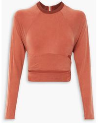 Jacquemus - Espelho Cropped Cutout Stretch-jersey Top - Lyst