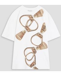 JW Anderson - Printed Cotton-jersey T-shirt - Lyst