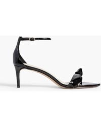 Alexandre Birman - Clarita Double 60 Bow-Detailed Patent-Leather Sandals - Lyst
