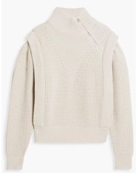 IRO - Macky Waffle-knit Half-zip Sweater - Lyst