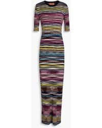 Missoni - Space-dyed Ribbed Wool-blend Maxi Dress - Lyst