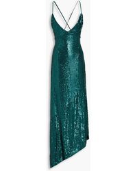 retroféte - Violet Asymmetric Sequined Tulle Midi Dress - Lyst