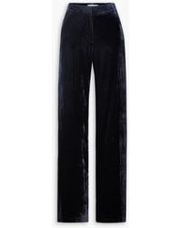 Veronica Beard - Lebone Velvet Wide-leg Pants - Lyst