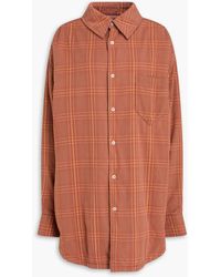 Maison Margiela - Oversized Checked Cotton-Flannel Shirt - Lyst