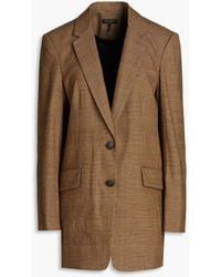 Rag & Bone - Marisa Prince Of Wales Checked Wool-blend Tweed Blazer - Lyst