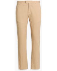 Sandro - Tapered Lyocell, Linen And Cotton-Blend Pants - Lyst
