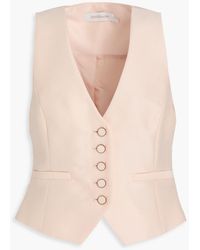 Zimmermann - Wool And Silk-Blend Vest - Lyst