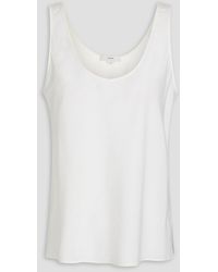 Vince - Silk-blend Crepe-satin Top - Lyst