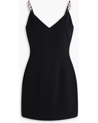 David Koma - Crystal-Embellished Cady Mini Dress - Lyst