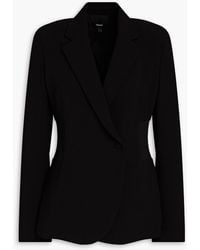 Theory - Double-breasted Crepe Blazer - Lyst