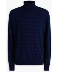 Missoni - Wool And Cashmere-Blend Turtleneck Sweater - Lyst