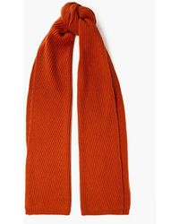 JOSEPH - Ribbed Cotton, Wool And Cashmere-blend Scarf - Lyst