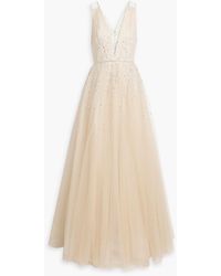 Jenny Packham - Embellished Tulle Gown - Lyst