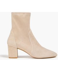 Stuart Weitzman - Yuliana 60 Stretch-Suede Ankle Boots - Lyst