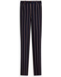 Giuliva Heritage - Altea Striped Wool-canvas Straight-leg Pants - Lyst