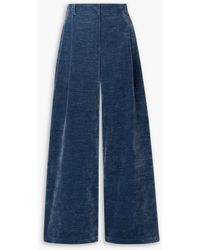 Proenza Schouler - Pleated Chenille Wide-leg Pants - Lyst