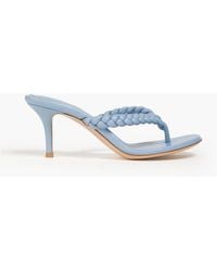 Gianvito Rossi - Tropea Braided Leather Sandals - Lyst