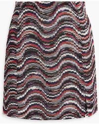 Missoni - Metallic Crochet-knit Mini Skirt - Lyst