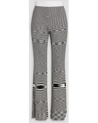 Missoni - Space-dyed Ribbed Silk Flared Pants - Lyst